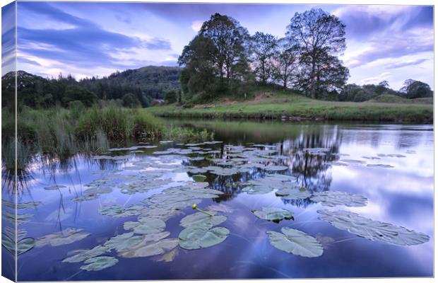 Dawn at Elterwater Canvas Print by Jed Pearson