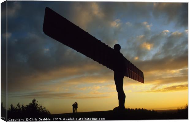 Angel of the North Canvas Print by Chris Drabble