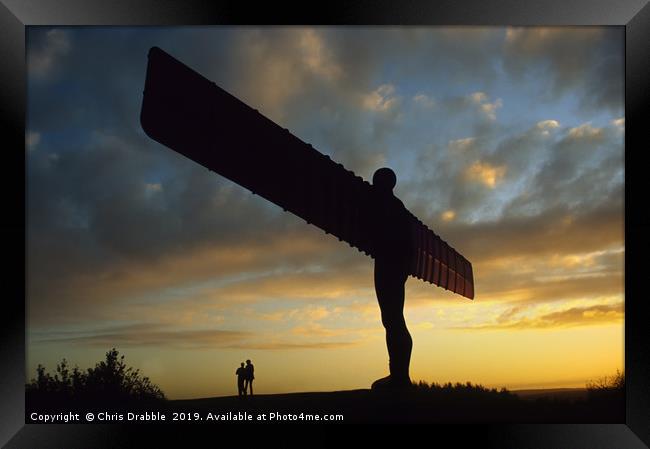Angel of the North Framed Print by Chris Drabble