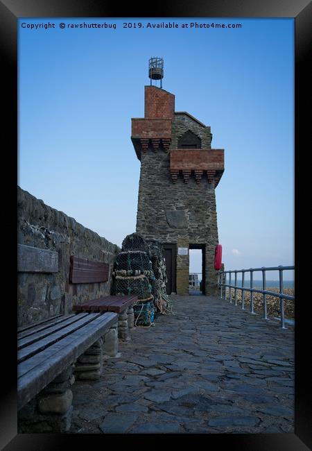 Rhenish Tower At The Lynmouth Pier  Framed Print by rawshutterbug 