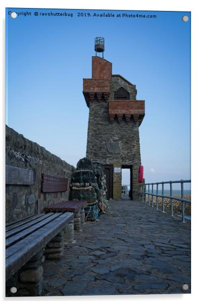 Rhenish Tower At The Lynmouth Pier  Acrylic by rawshutterbug 