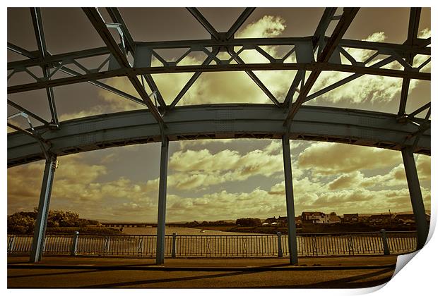 A bridge with a view Print by S Fierros
