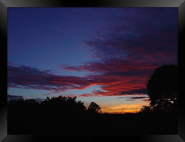 Sunset Over Headingley Framed Print by Ben Gordon
