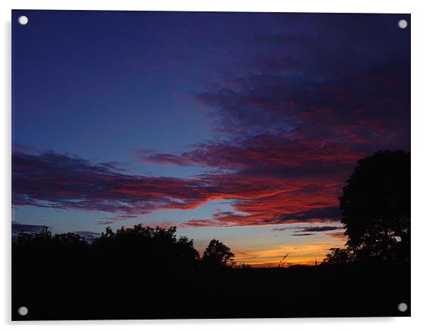 Sunset Over Headingley Acrylic by Ben Gordon