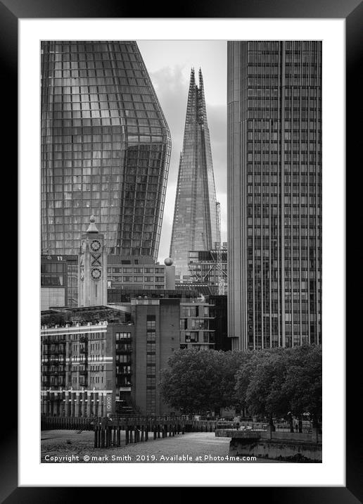 Shard in Alignment Framed Mounted Print by mark Smith