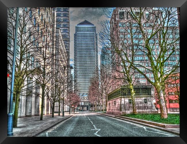 Canary Wharf HDR Framed Print by David French