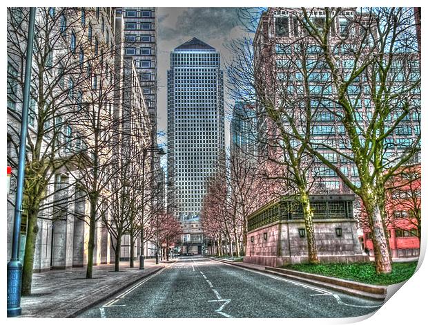 Canary Wharf HDR Print by David French