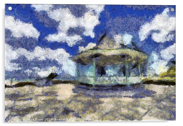 Bandstand Van Gogh  Acrylic by David Pyatt