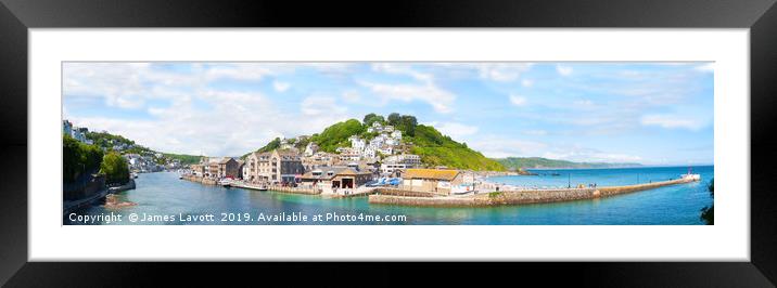 Panoramic Vista Of Looe Estuary Framed Mounted Print by James Lavott