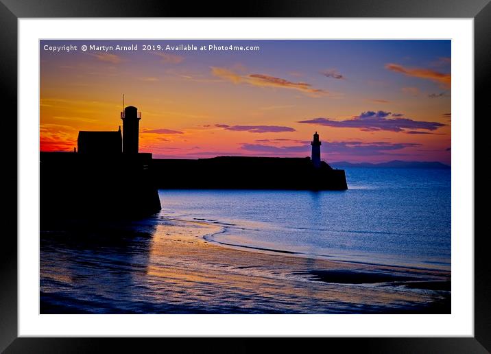 West Coast Sunset - Whitehaven Framed Mounted Print by Martyn Arnold