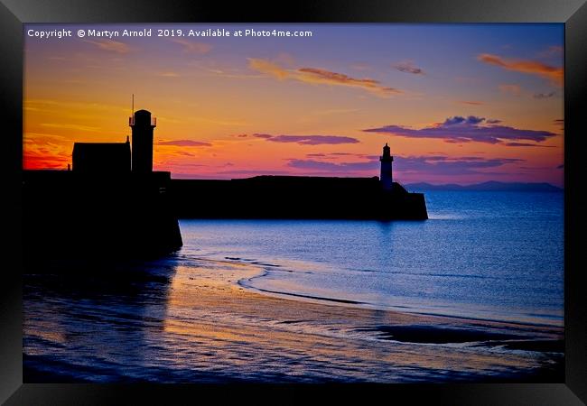 West Coast Sunset - Whitehaven Framed Print by Martyn Arnold