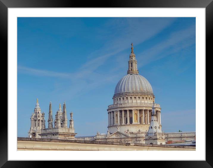 St Pauls Cathedral  Framed Mounted Print by Victor Burnside