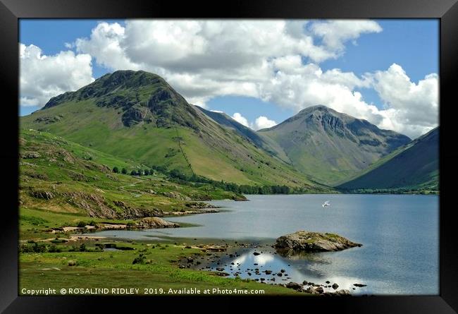 "Perfect day at Wastwater" Framed Print by ROS RIDLEY