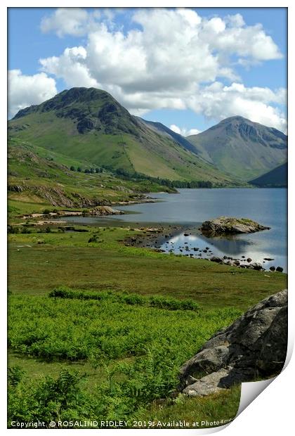 "Wastwater in the sun" Print by ROS RIDLEY