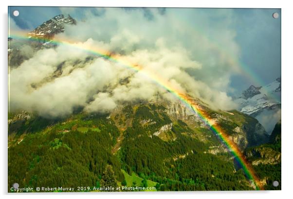 Alpine Rainbow Acrylic by Robert Murray