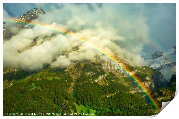 Alpine Rainbow Print by Robert Murray