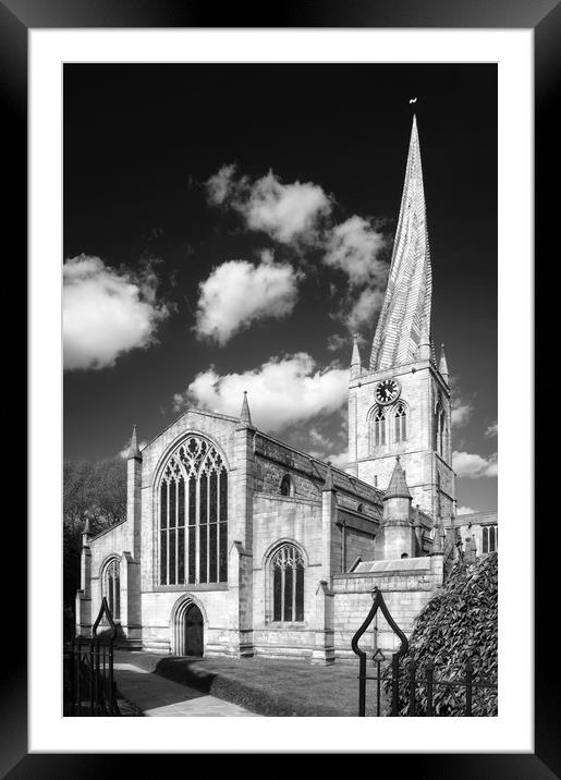Chesterfield Crooked Spire  Framed Mounted Print by Darren Galpin