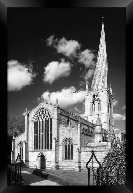 Chesterfield Crooked Spire  Framed Print by Darren Galpin