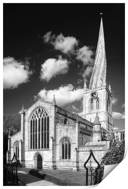 Chesterfield Crooked Spire  Print by Darren Galpin