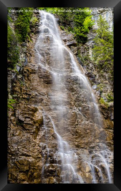 Lake Meadow Falls Framed Print by DiFigiano Photography