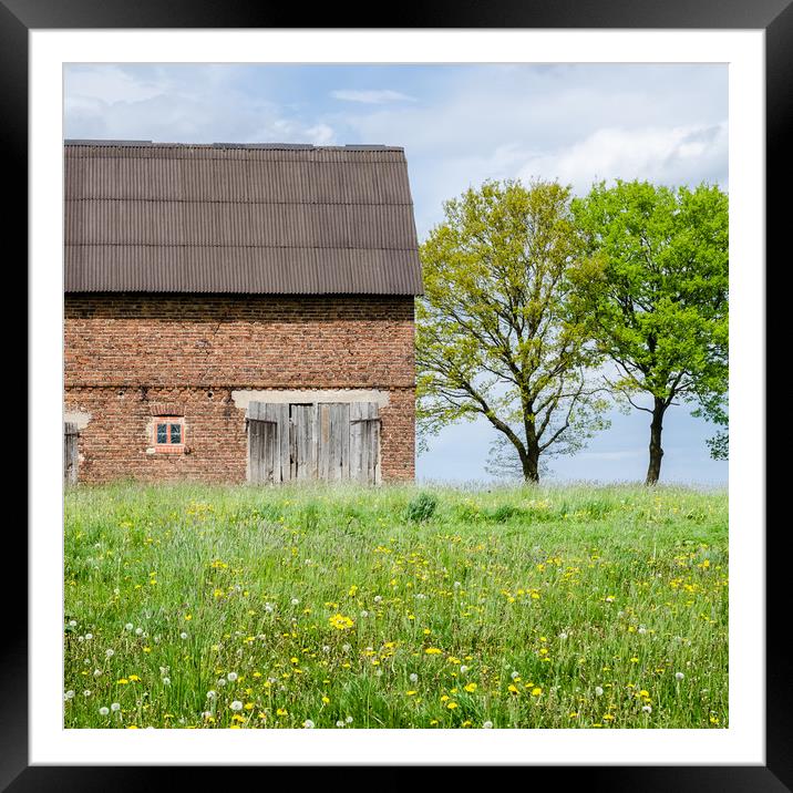 Abandoned Barn In The Countryside  Framed Mounted Print by Mike C.S.