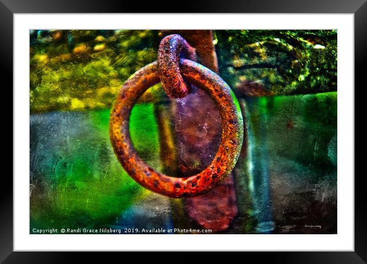 Ring of Corrosion Framed Mounted Print by Randi Grace Nilsberg