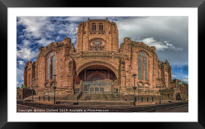 Liverpool Anglican Cathedral Framed Mounted Print by Kevin Clelland