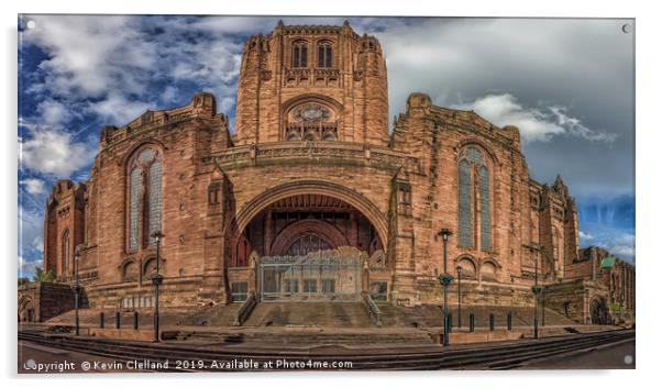 Liverpool Anglican Cathedral Acrylic by Kevin Clelland