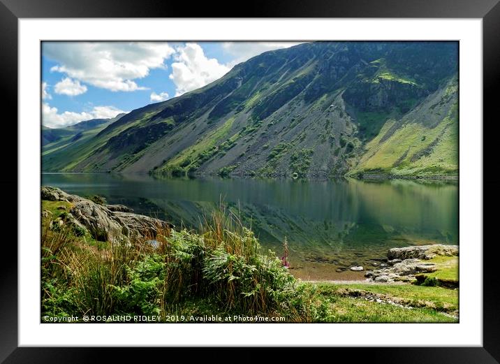 "Early morning reflections at Wastwater" Framed Mounted Print by ROS RIDLEY