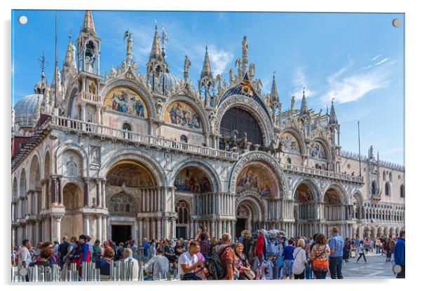 Basilica of San Marco Acrylic by Darryl Brooks