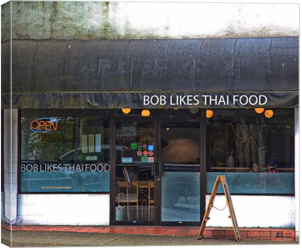 Bob Likes Thai Food Canvas Print by Darryl Brooks