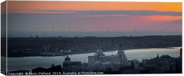 Liverpool Bay Canvas Print by Kevin Clelland