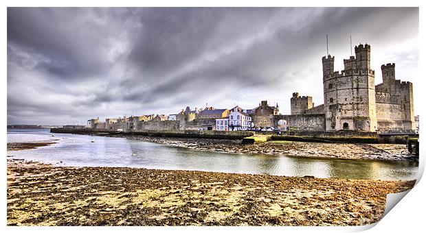 A View Of Caernarfon Print by Jim kernan