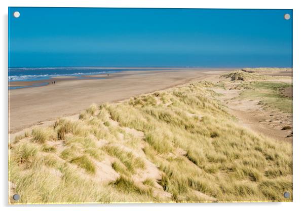 Holkham bay beach & Nature reserve Acrylic by Andrew Michael