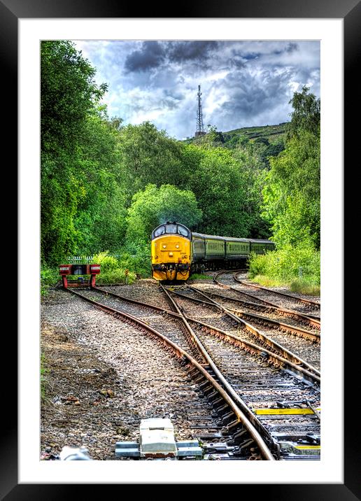 Class 37 Locomotive Framed Mounted Print by Steve Purnell