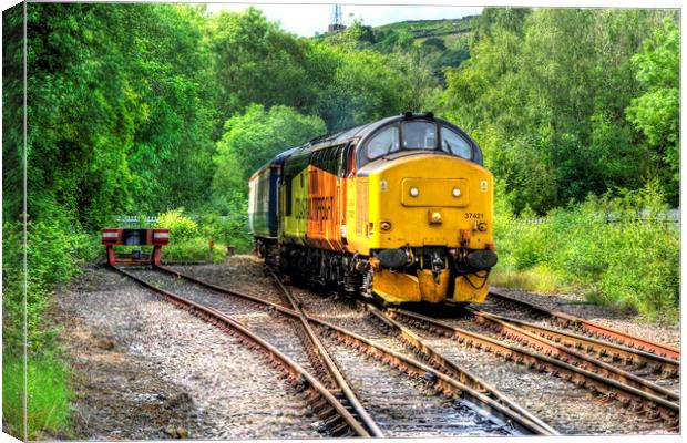 Powerful Class 37 Locomotive Canvas Print by Steve Purnell