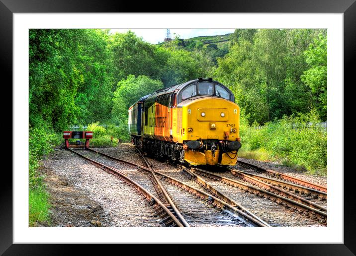 Powerful Class 37 Locomotive Framed Mounted Print by Steve Purnell