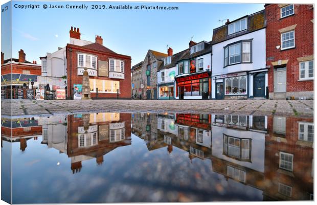 Weymouth Reflections Canvas Print by Jason Connolly