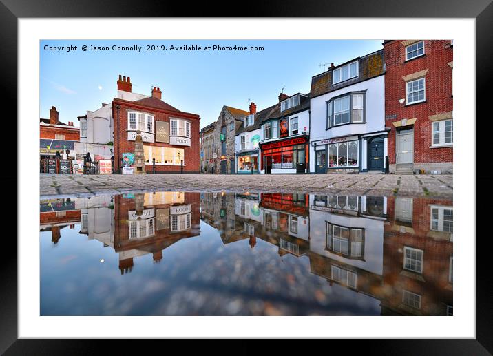 Weymouth Reflections Framed Mounted Print by Jason Connolly