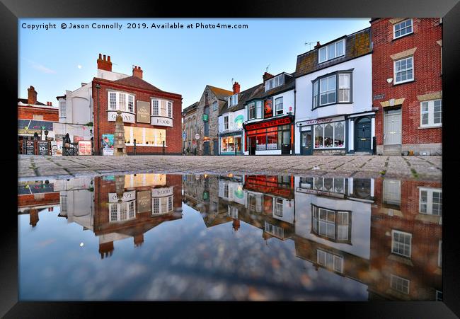 Weymouth Reflections Framed Print by Jason Connolly