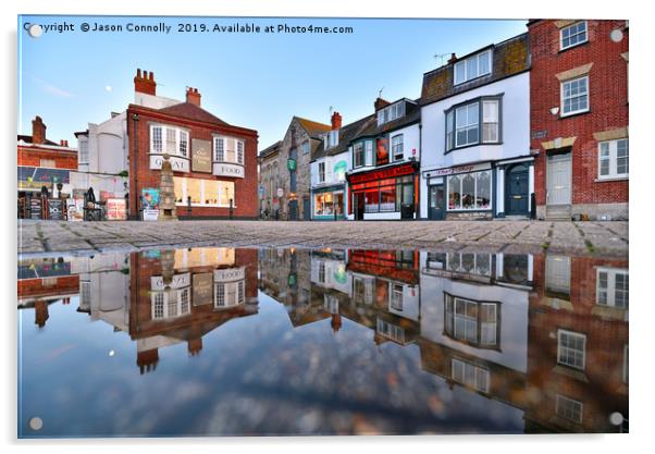 Weymouth Reflections Acrylic by Jason Connolly