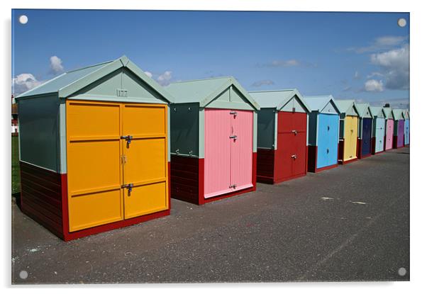 brighton beach huts Acrylic by mark blower