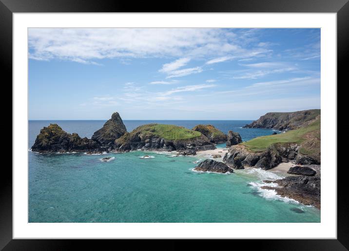 Kynance Cove, Cornwall Framed Mounted Print by Graham Custance