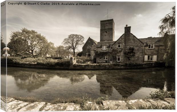 Mill Pond, Swanage Canvas Print by Stuart C Clarke