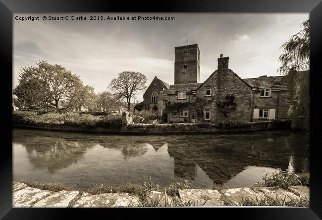 Mill Pond, Swanage Framed Print by Stuart C Clarke