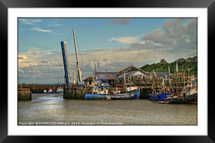 "Ready for an evening of fishing at Maryport" Framed Mounted Print by ROS RIDLEY