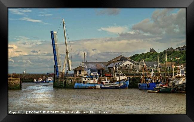"Ready for an evening of fishing at Maryport" Framed Print by ROS RIDLEY
