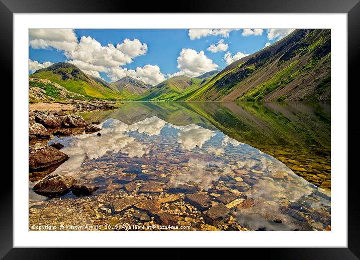 Wastwater Lake District Reflections Framed Mounted Print by Martyn Arnold