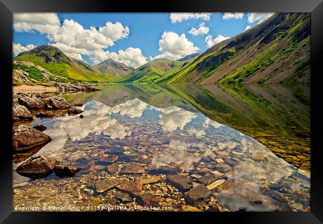 Wastwater Lake District Reflections Framed Print by Martyn Arnold