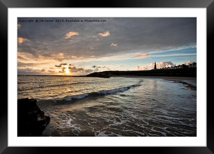 Another Daybreak at Cullercoats Bay Framed Mounted Print by Jim Jones